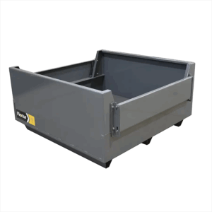 Contenedor de almacenamiento de metal industrial de 42" x 42" con puerta