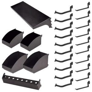 Kit de accesorios de tablero de herramientas móviles de 26 piezas