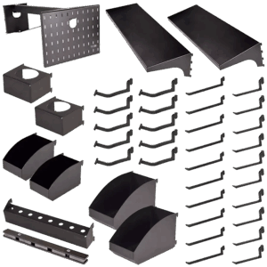 Kit de accesorios de tablero de herramientas móviles de 41 piezas
