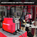 Soldadora inversora Lincoln Mega Force 300iD K69006-12 vista frontal – equipo profesional para electrodo y TIG Lift