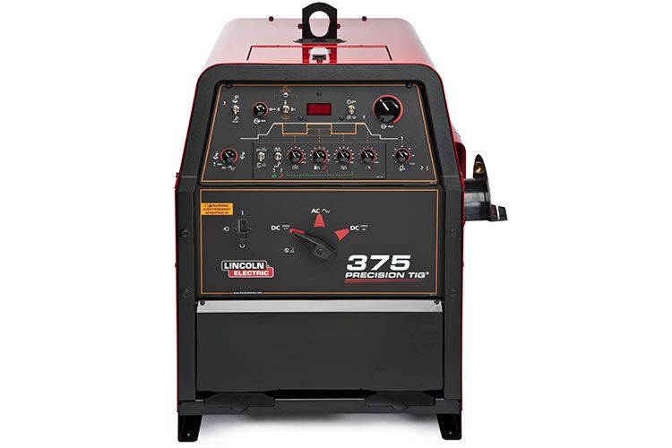 Precision TIG 375 K2624-1 de Lincoln Electric (K2624-1) es una soldadora AC/DC para TIG y stick, de 2–420 A, con Micro-Start II y pulsado TIG. Ideal para talleres, industria y fabricación metálica.