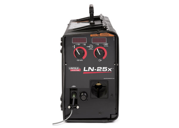 Lincoln Electric LN-25X Alimentador de alambre portátil Tecnología CrossLinc Sistema TVT Alimentador para soldadura MIG y FCAW Alimentador industrial Sistema MaxTrac Soldadura en construcción y tubería Alimentador para industria pesada
